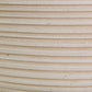 Large Ribbed Beige Light Concrete Bowl Planter by IDEALIST Lite H12 D31 cm, 9L - citiplants.com