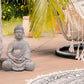 Sitting Buddha Brown Outdoor Statue by Idealist Lite L30 W24 H41 cm - citiplants.com