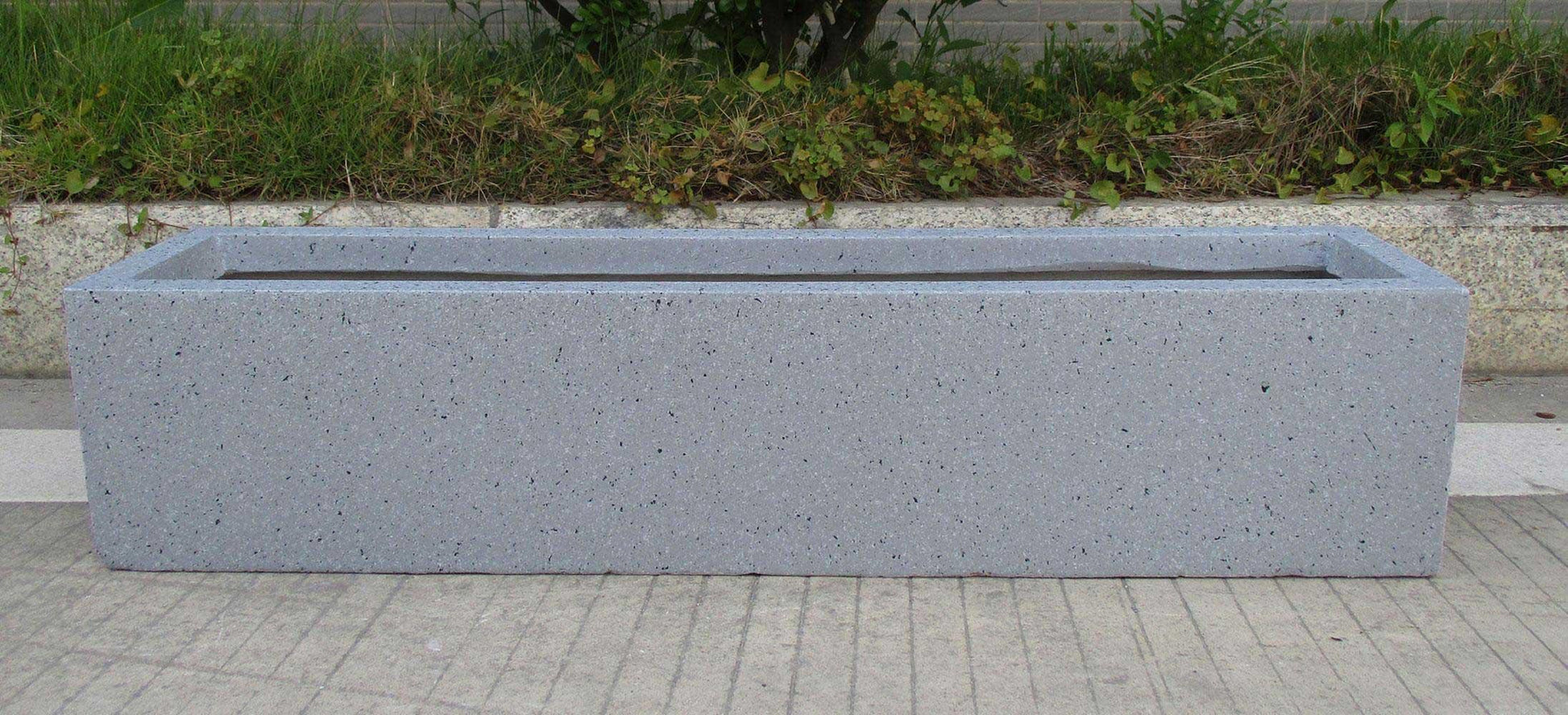 Window Box Light Concrete Grey Marble Planter by IDEALIST Lite L40 W17 H17.5 cm, 12L - citiplants.com