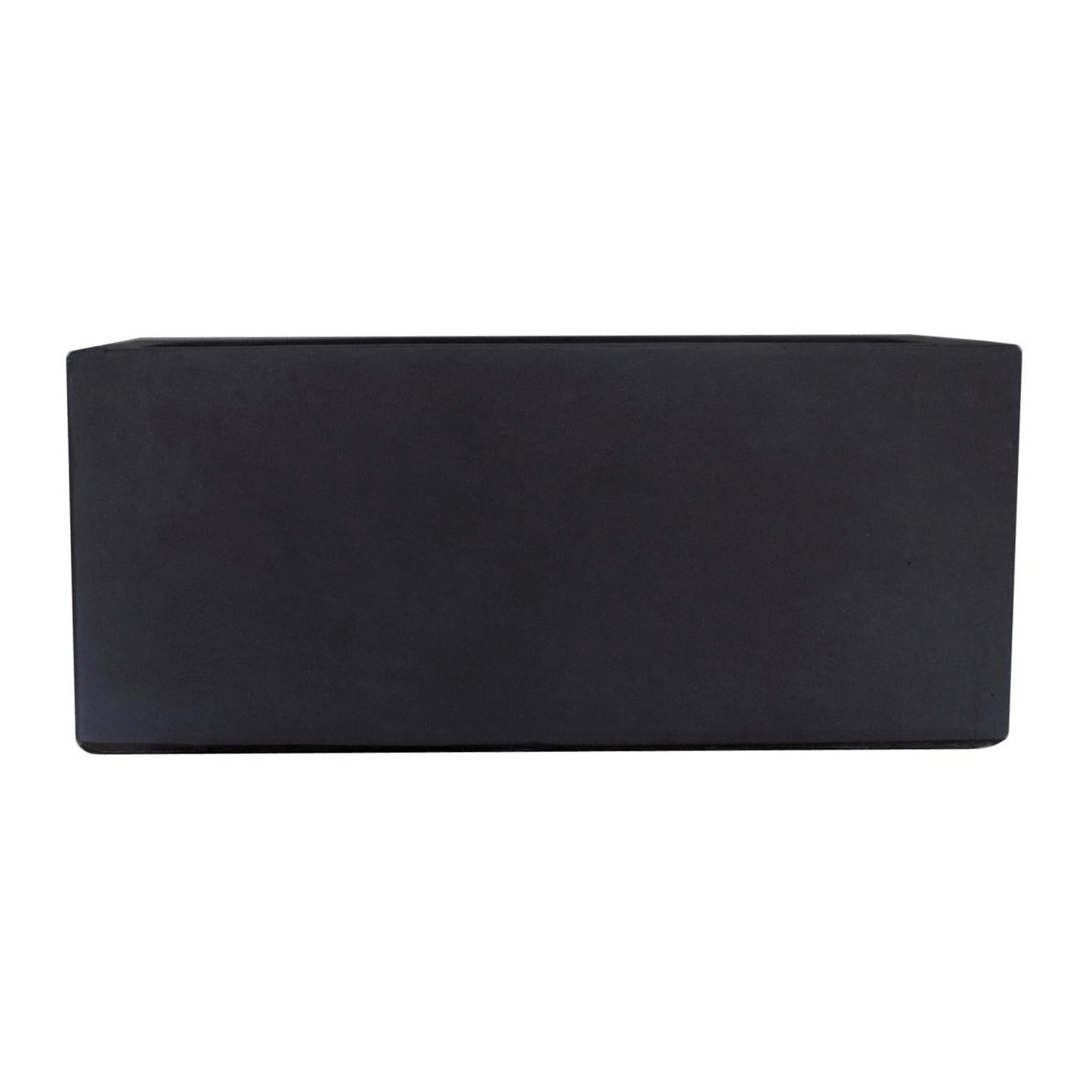 Window Box Light Concrete Black Planter by IDEALIST Lite L40 W17 H17.5 cm, 12L - citiplants.com