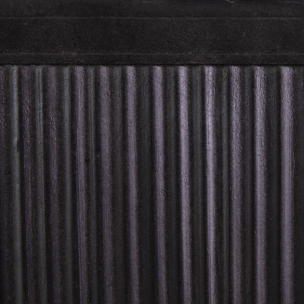 Vertical Ribbed Vintage Style Faux Lead Oval Window Box Planter by IDEALIST Lite H22 L44 W22 cm, 33L - citiplants.com