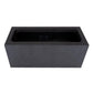 Window Box Light Concrete Black Planter by IDEALIST Lite L40 W17 H17.5 cm, 12L - citiplants.com