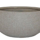Textured Concrete Effect Sand Color Bowl Outdoor Planter by Idealist Lite D30 H14 cm, 9.9L - citiplants.com