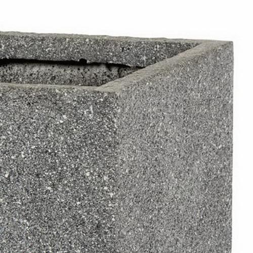 Square Textured Concrete Effect Outdoor Planter by Idealist Lite - citiplants.com
