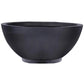 Black Dish Style Smooth Bowl Outdoor Planter by Idealist Lite D35.5 H16 cm, 15.8L - citiplants.com