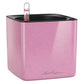 LECHUZA CUBE Glossy Kiss 14 Poly Resin Table Self-watering Planter with Water Level Indicator - citiplants.com