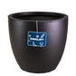 Contemporary Black Light Concrete Egg Planter by IDEALIST Lite D35 H32 cm, 31L - citiplants.com